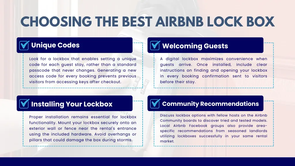 Top 10 Airbnb Lockboxes: Convenient and Reliable Self Check-In for Guests 3 Choosing The Best Lockbox