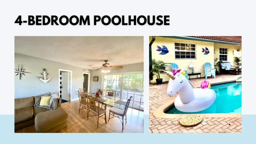 The 15 Best Airbnbs In Boca Raton 4 Spacious 4 Bedroom Pool House Near Mizner Park
