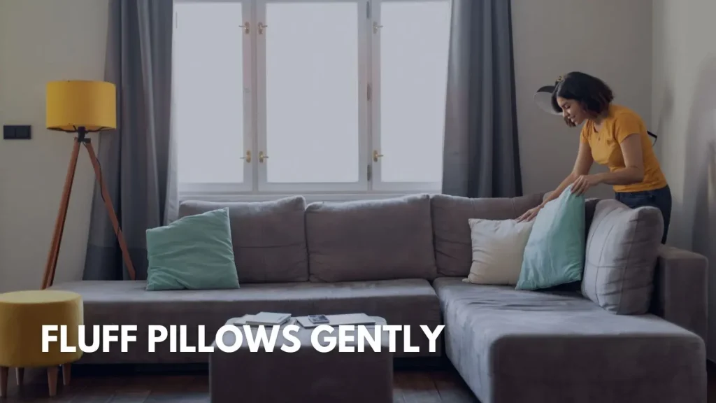 How To Soften Sofa Fabric After You Deep Clean Your Couch 2 Fluff And Rotate Cushions